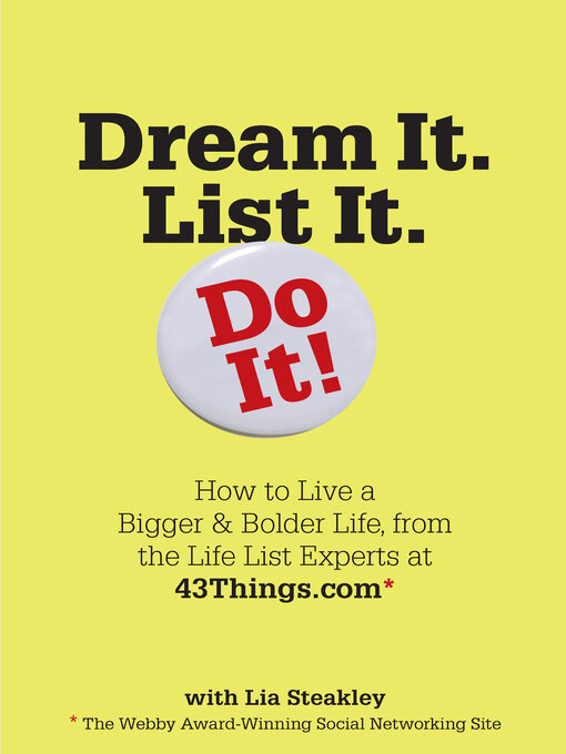 Cover image for Dream It. List It. Do It!